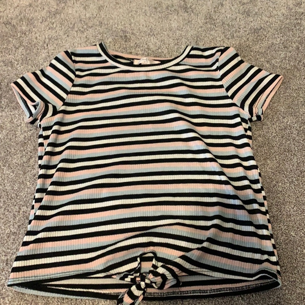 Striped Dillards crop top